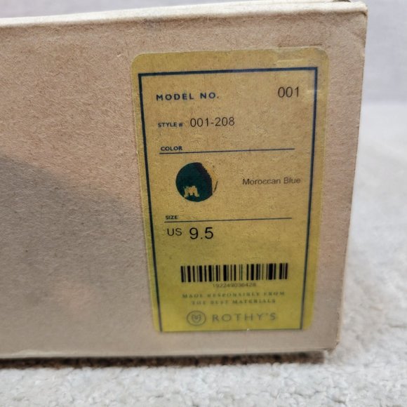 Rothy’s The Flats Moroccan Blue Slip On Ballet Shoes Women's Size US 8, 9.5 - Picture 9 of 9